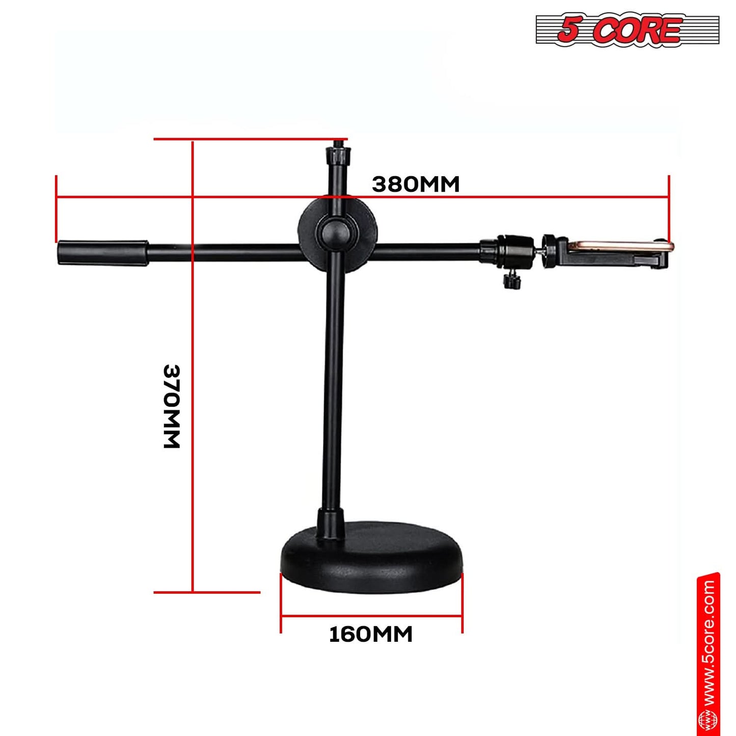InstaGlow Creator Ring Light – 6” w/ Phone Holder