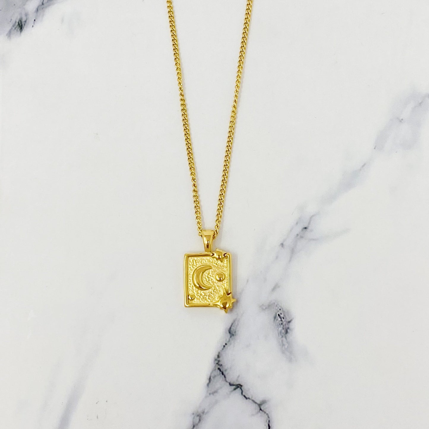 Moon and Stars Cosmic Necklace