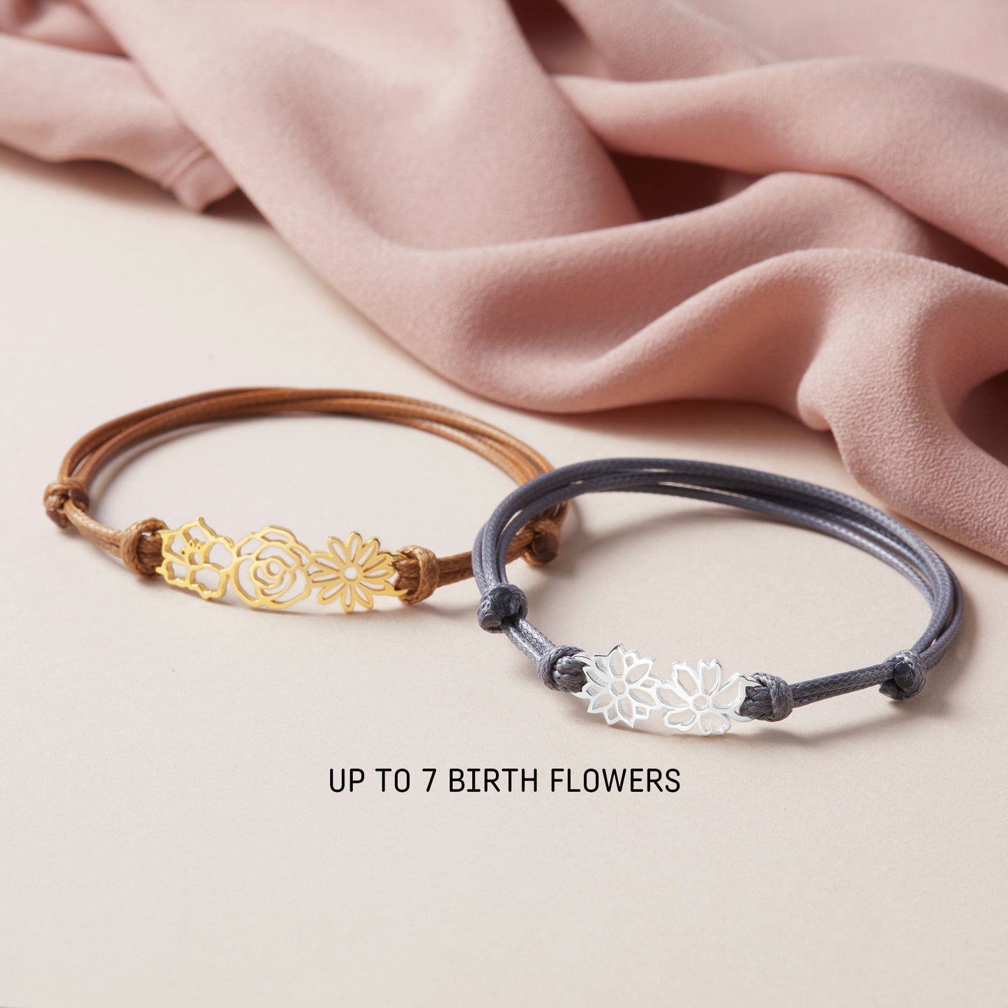 Birthflower Bracelet for Mom (Custom Family Bracelet)