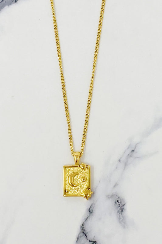 Moon and Stars Cosmic Necklace
