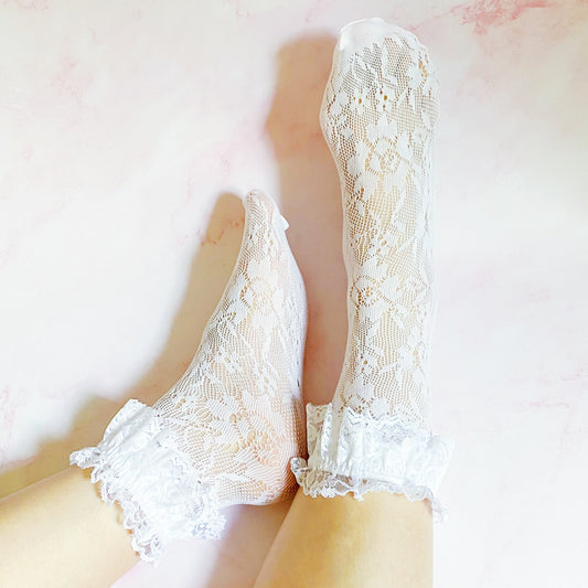 Vintage Romance Lace Socks - 2 Pack